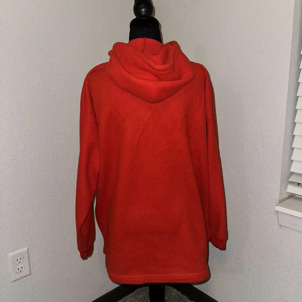 Vtg Pro Edge Hoodie Adult Large‎ Red Detroit Red Wings NHL Hockey Sport Fleece